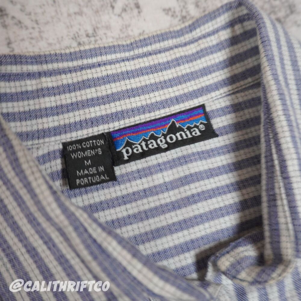 Patagonia Classic Striped Button Down Shirt Long Sleeve - Women's Medium - Picture 3 of 8
